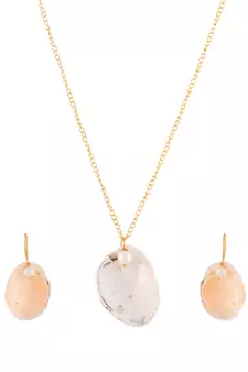 Gold Plated Pendant Necklace Set
