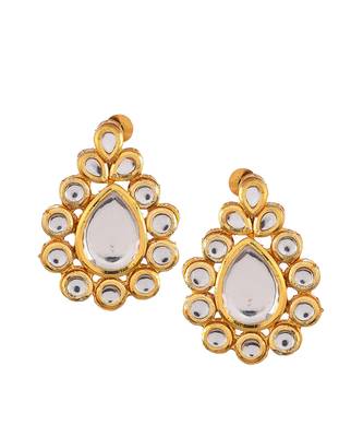 Gold Plated Heavy Kundan Necklace Set 4