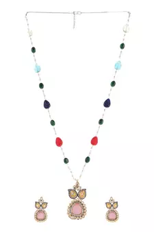 Gold Plated Chain Necklace Set