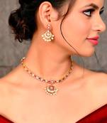 Gold Plated Pendant Necklace Set