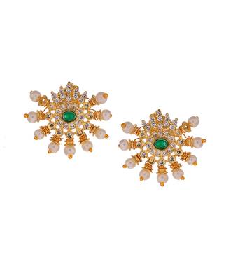 Gold Plated Pearl Kundan Choker Set 4