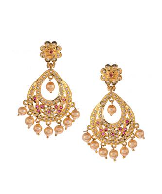 Gold Plated American Diamond Studded Necklace Set 4