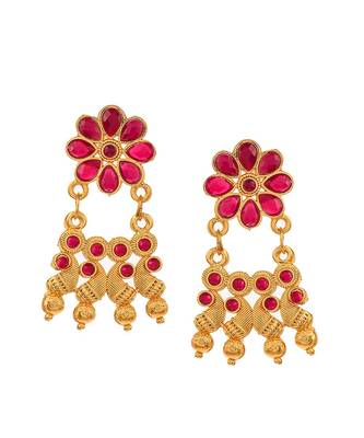 Gold Plated Handcrafted Floral Necklace Set 3