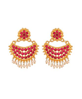 Gold Plated Heavy Bridal Necklace Set With Maang Tikka 2