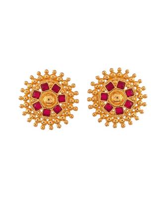 Gold Plated Handcrafted Floral Necklace Set 3