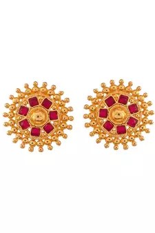 Gold Plated Handcrafted Floral Necklace Set