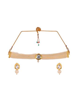 Gold Plated Kundan Choker Set 2