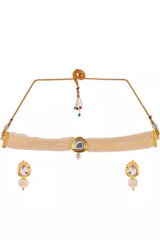 Gold Plated Kundan Choker Set