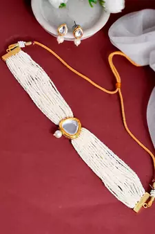 Gold Plated Kundan Choker Set