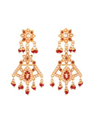 Gold Plated Ethnic Traditional Necklace Set With Maang Tikka 5