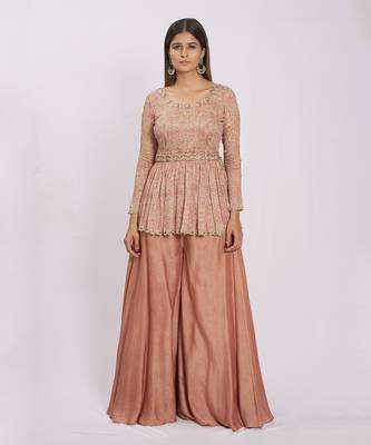 Bronze Viscose Palazzo Set 1