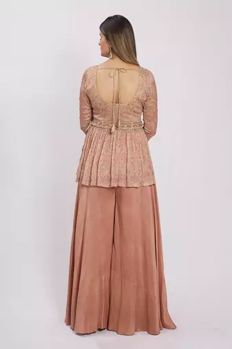 Bronze Viscose Palazzo Set