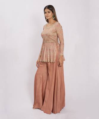 Bronze Viscose Palazzo Set 3
