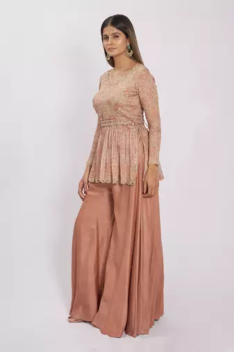 Bronze Viscose Palazzo Set