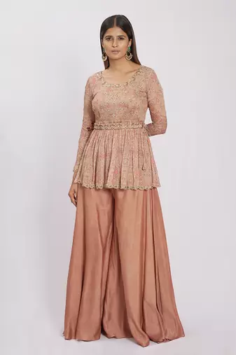 Bronze Viscose Palazzo Set