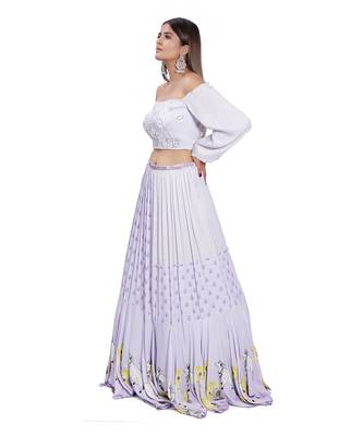 Lilac Kadakara Printed Skirt Set 4