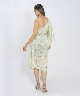 Olive Green Viscose Kaftan 2