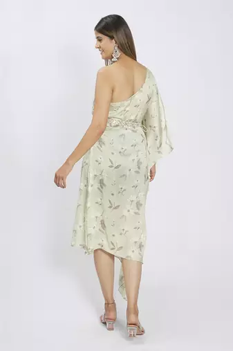 Olive Green Viscose Kaftan