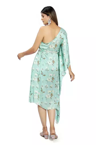 Sky Blue Viscose Kaftan