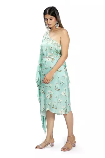 Sky Blue Viscose Kaftan