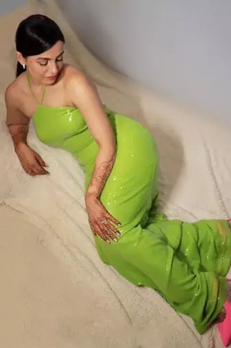 Mint Green Viscose Gown