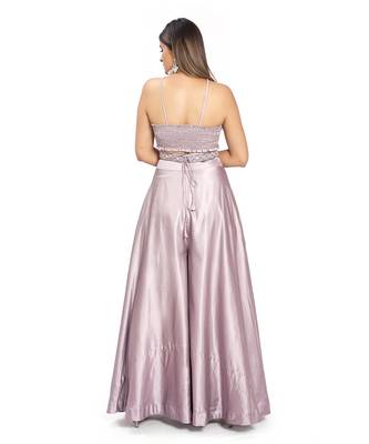 Purple Viscose Sharara Set 2