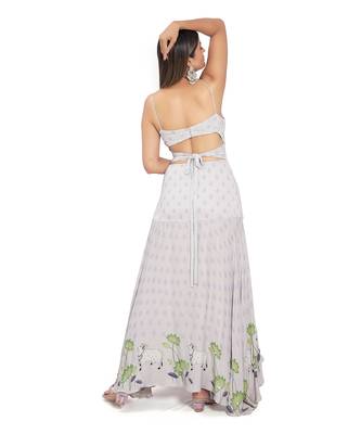Purple Viscose Gown 2