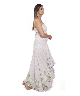 Purple Viscose Gown 4