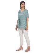 Sky Blue Viscose Tunic