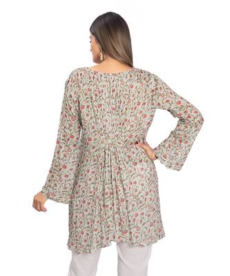 Sky Blue Viscose Tunic 2