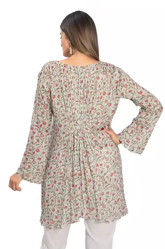 Sky Blue Viscose Tunic