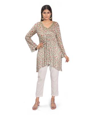 Sky Blue Viscose Tunic 4