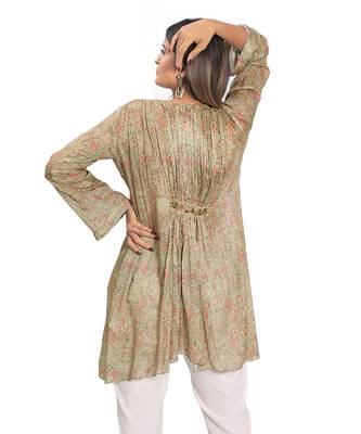 Olive Green Viscose Tunic 3