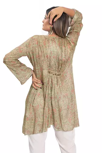 Olive Green Viscose Tunic