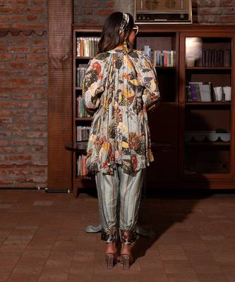 Grey Viscose Co-Ord Set 4