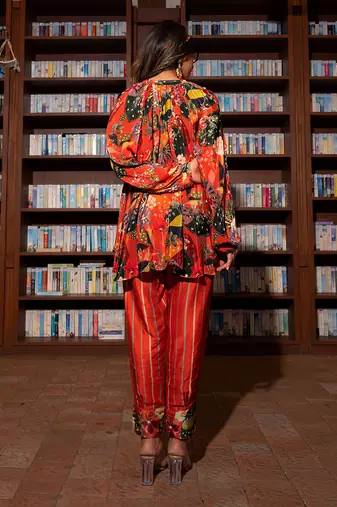 Orange Viscose Co-Ord Set