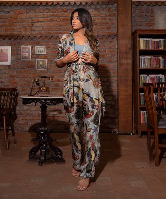 Grey Viscose Co-Ord Set 2
