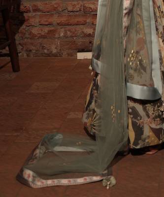 Grey Viscose Sharara Set 2