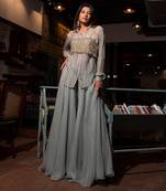 Grey Viscose Co-Ord Set