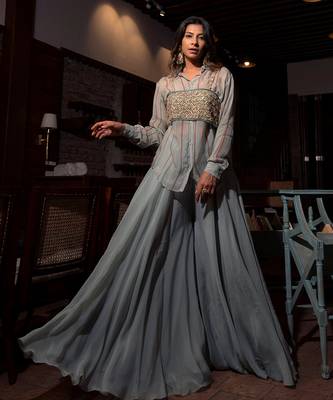 Grey Viscose Co-Ord Set 3