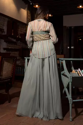 Grey Viscose Co-Ord Set