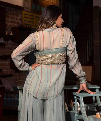 Grey Viscose Co-Ord Set 5