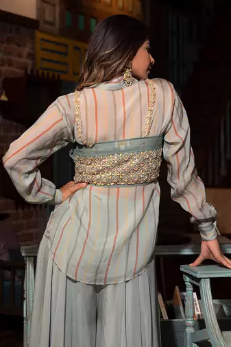 Grey Viscose Co-Ord Set