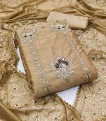 Beige diamond chanderi salwar