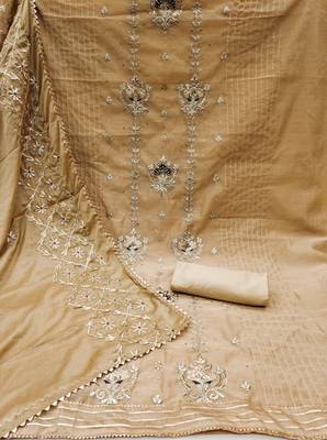 Beige diamond chanderi salwar 2