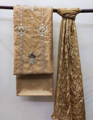Beige diamond chanderi salwar 3