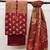 Red floral print banarasi salwar