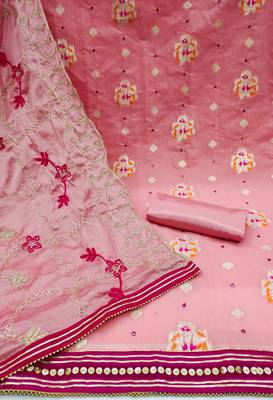 Light-Pink Mirror Banarasi Salwar 2