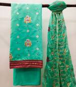 Turquoise Mirror Banarasi Salwar