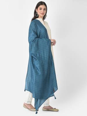 Span White Printed A-Line Kurta 2